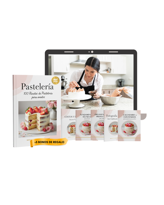 Pastelería para eventos: 100 recetas para emprender